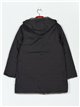 Anorak amplio reversible metalizado capucha