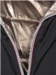 Anorak amplio reversible metalizado capucha