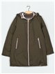 Anorak amplio reversible metalizado capucha