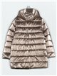 Anorak amplio reversible metalizado capucha
