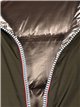 Anorak amplio reversible metalizado capucha
