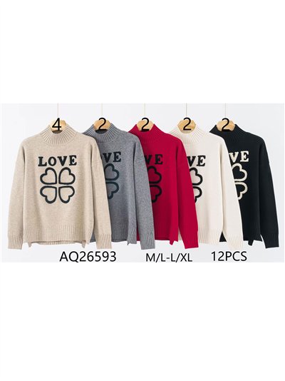 Jersey trébol love bordado cuello perkins 2