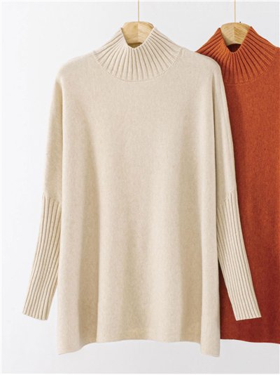 Jersey maxi soft cuello perkins