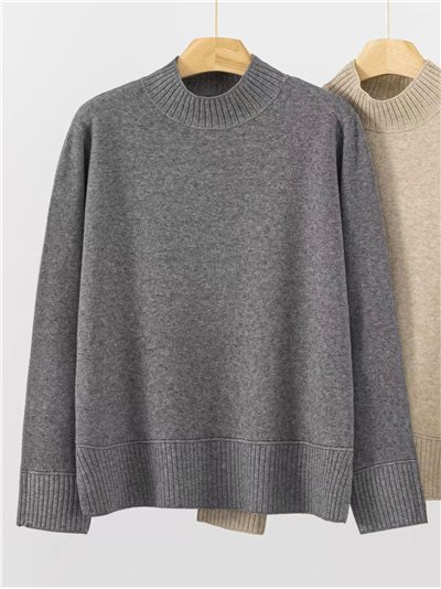 Jersey punto cálido cuello perkins