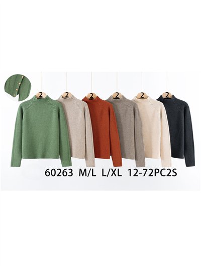 Jersey punto extra cálido detalle botones 2