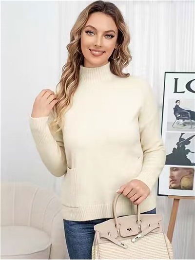 Jersey bolsillos cuello perkins