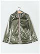 Parka reversible franjas water repellet
