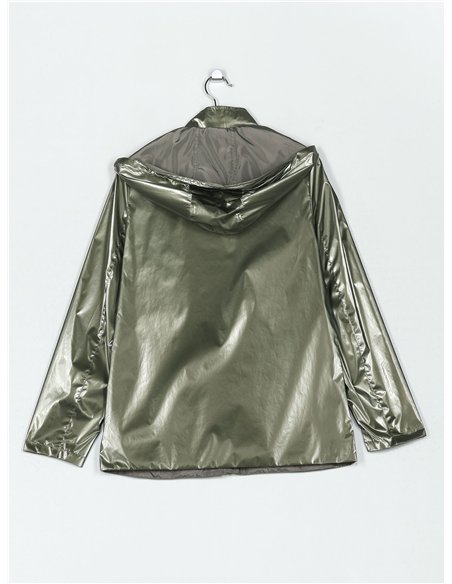 Parka reversible franjas water repellet