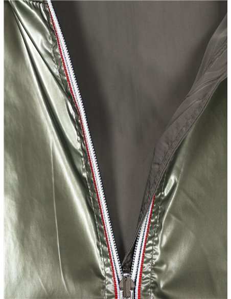 Parka reversible franjas water repellet