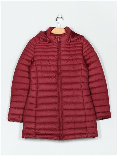 Fleece lined anorak with hood
