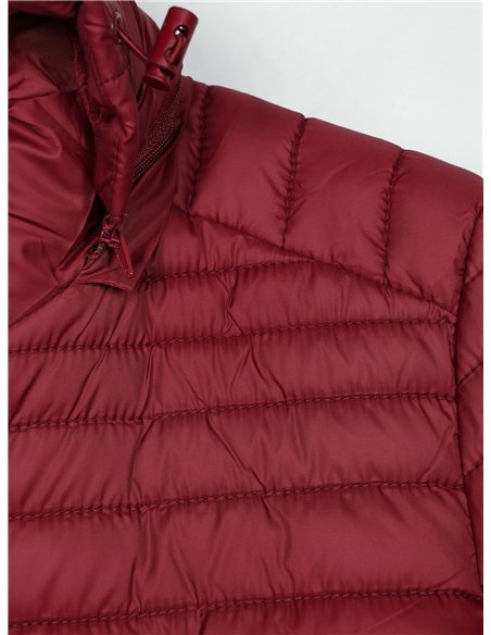 Anorak largo capucha forro polar