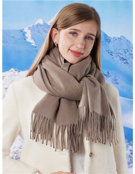 Bufanda soft flecos