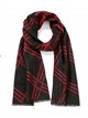 Bufanda cuadros desflecada de hombre