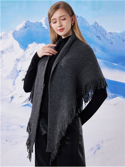 Bufanda canalé flecos