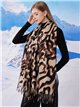 Bufanda animal print flecos
