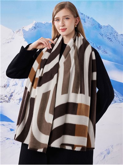 Bufanda soft franjas