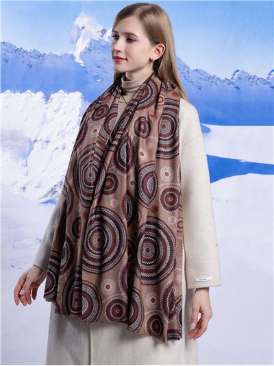 Bufanda geométrico desflecada