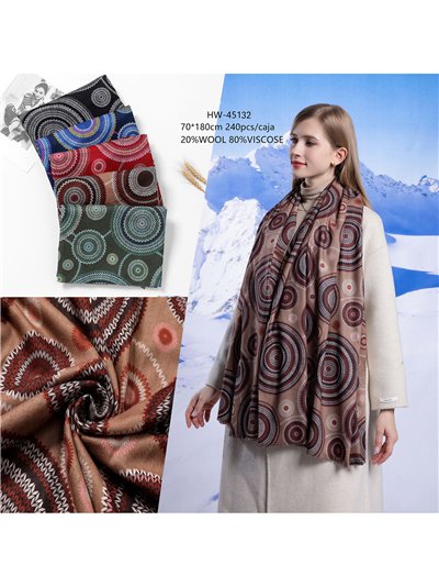 Bufanda geométrico desflecada 2