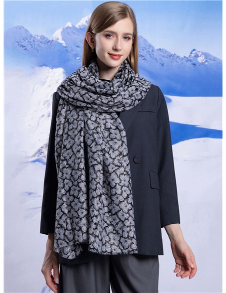 Bufanda estampada metalizada