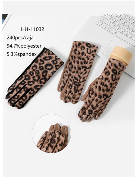 Guantes leopardo