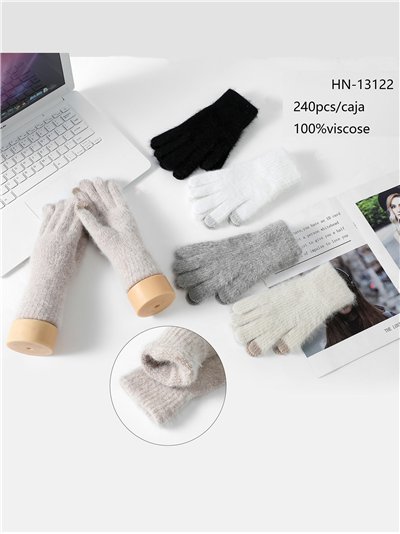 Guantes punto pelo