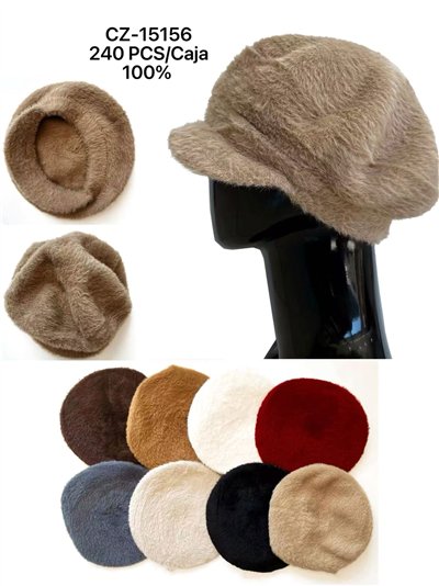 Boina pelo con visera