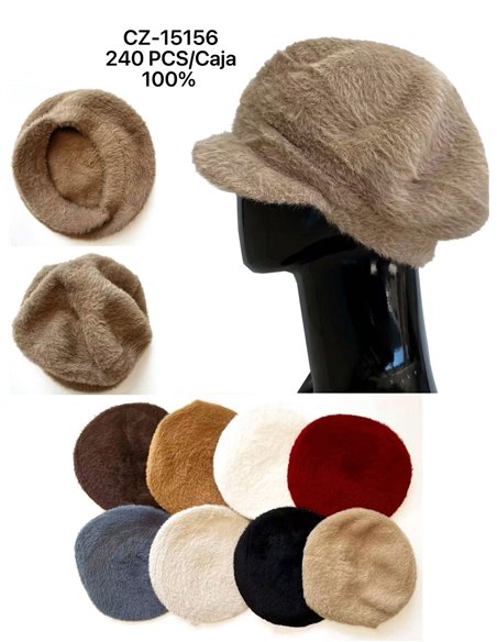 Boina pelo con visera