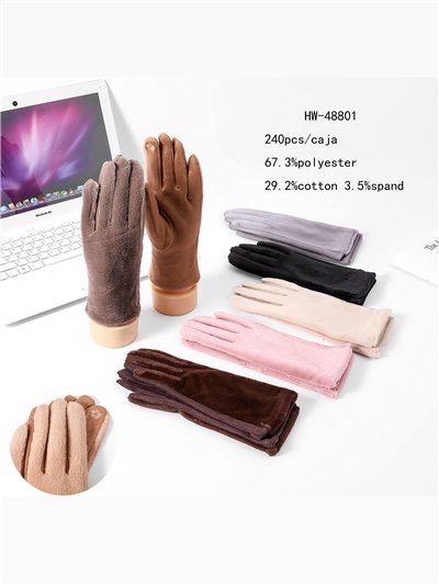 Guantes efecto ante pelo