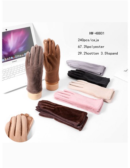 Guantes efecto ante pelo