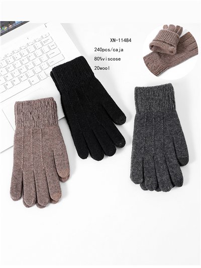 Guantes punto de hombre