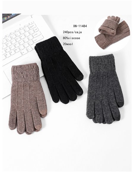 Guantes punto de hombre