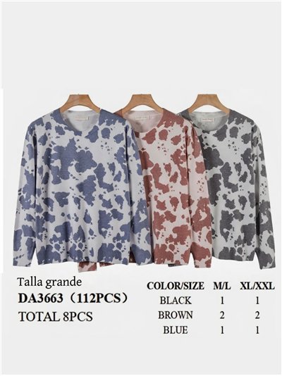 Jersey animal print talla grande 2