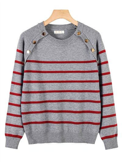 Jersey rayas botones