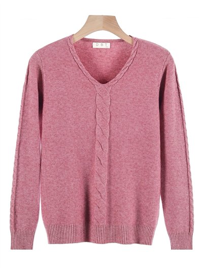 Jersey estructura trenzas