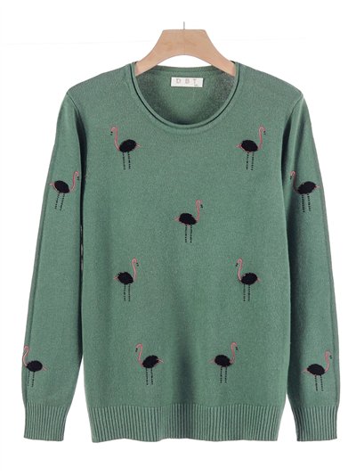 Jersey bordado flamenco relieve