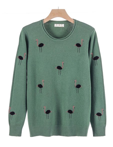 Jersey bordado flamenco relieve