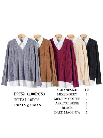 Jersey metalizado estructura trenzas efecto camisa 2