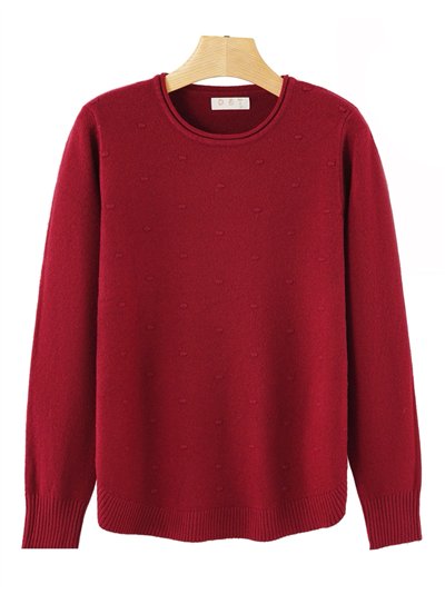 Jersey lunares relieves punto cálido