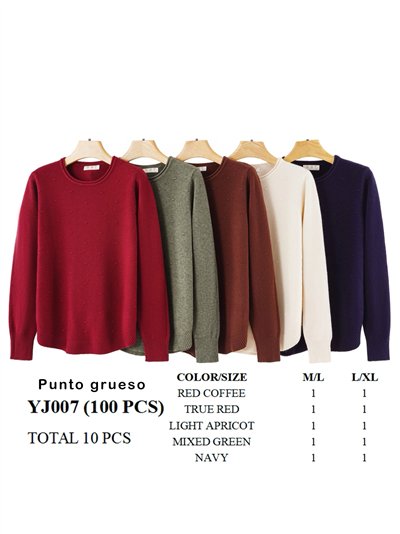 Jersey lunares relieves punto cálido 2