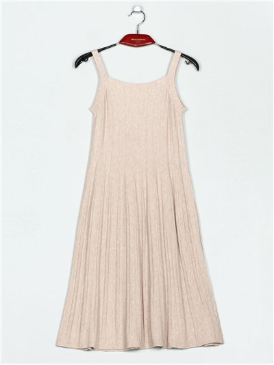 Vestido punto vuelo tirante