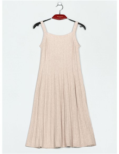 Vestido punto vuelo tirante