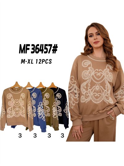 Sudadera amplia bordada 2