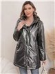 Parka efecto piel capucha water repellent