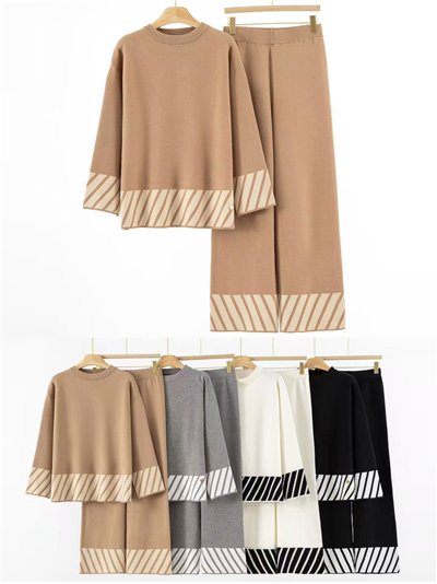 Set Maglia Larga a Righe + Pantaloni - Fornitori Nazionali di Abbigliamento 2