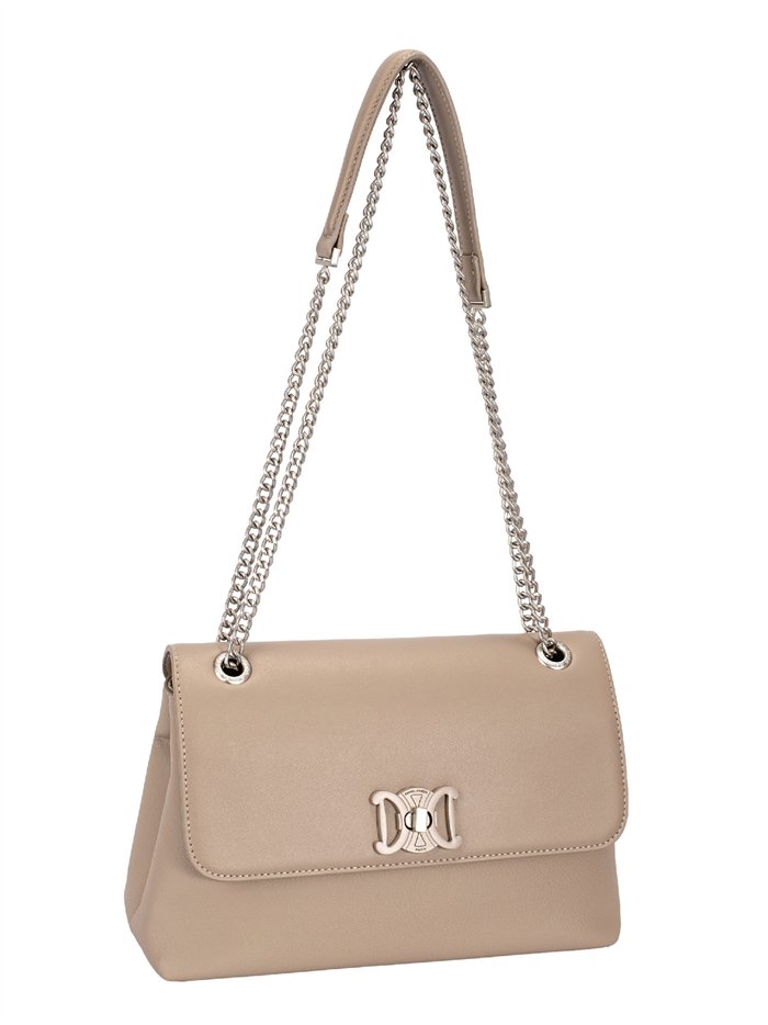 Bolso bandolera solapa cadenas