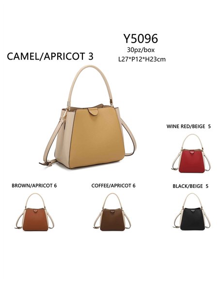 Bolso tote contraste