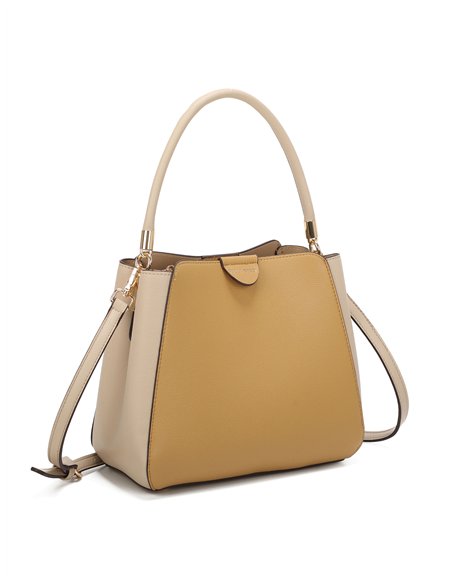 Bolso tote contraste