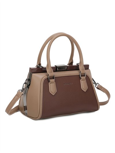 Bolso tote combinado cierre metálico 2