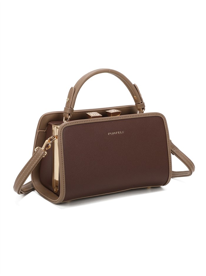 Bolso bowling combinado cierre metálico