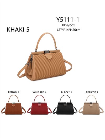 Bolso tote canalé cierre metálico